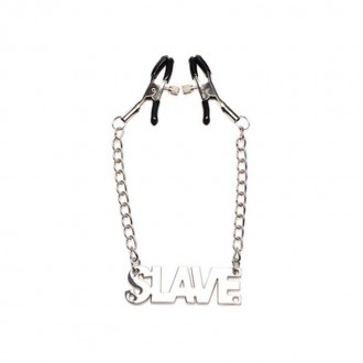 ENSLAVED - SLAVE CHAIN WITH NIPPLE CLAMPS