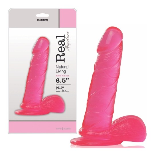 VERO RAPIMENTO TERRA SAPORE DILDO 6.5 &quot; ROSA