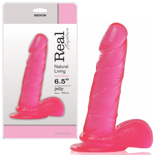 VERO RAPIMENTO TERRA SAPORE DILDO 6.5 &quot; ROSA