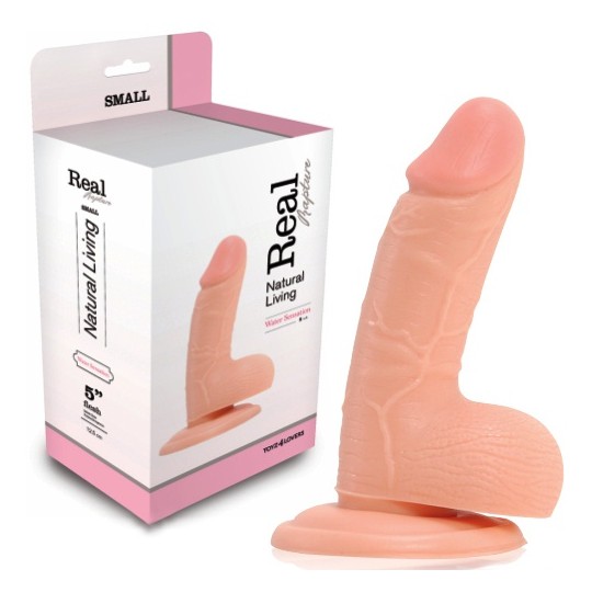 DILDO REALÍSTICO REAL RAPTURE WATER SENSATIONS 5&#039;&#039; BRANCO