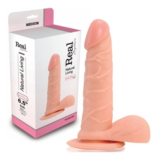 DILDO REALÍSTICO REAL RAPTURE EARTH FLAVOUR 6.5&#039;&#039; BRANCO