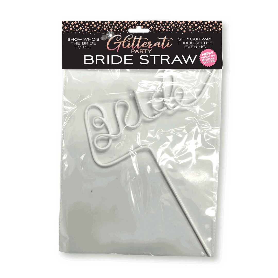 GLITTERATI - BRIDE STRAW - WHITE