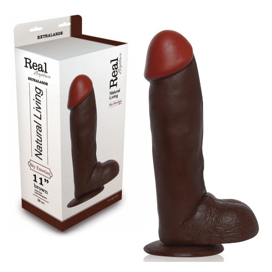 DILDO REALÍSTICO REAL RAPTURE SKY EMOTION 11&#039;&#039; NEGRO