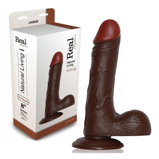 REAL RAPTURE FIRE PASSION REALISTIC DILDO 8&#039;&#039; BLACK