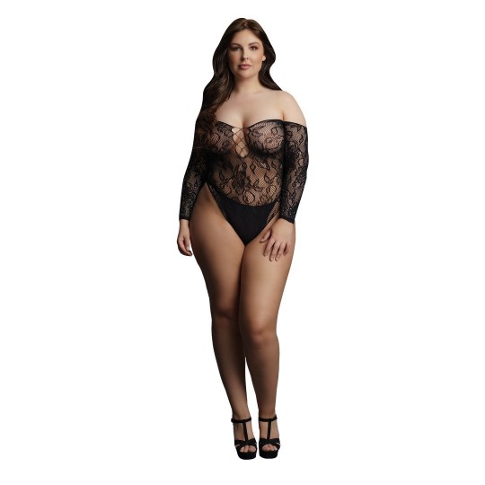 WONDER RHINESTONE BODYSUIT - PLUS SIZE