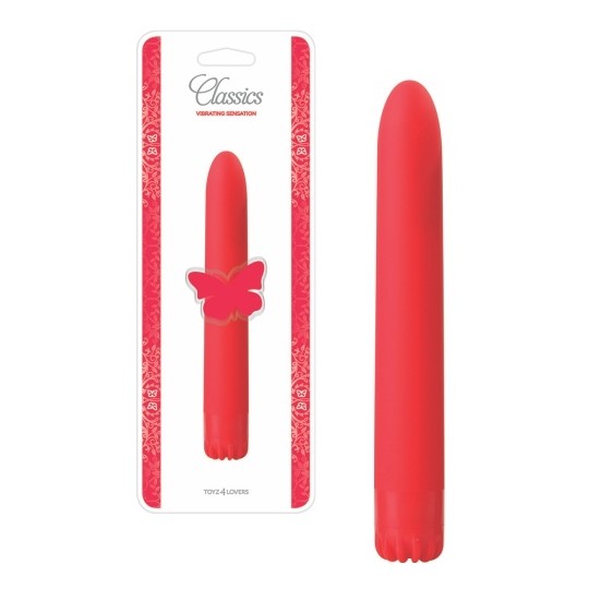 VIBRADOR CLASSICS VERMELHO MÉDIO