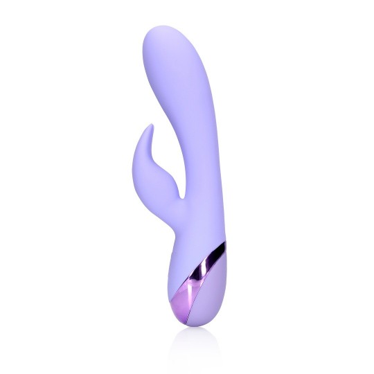 SMOOTH SILICONE RABBIT VIBRATOR - DIGITAL LAVENDER