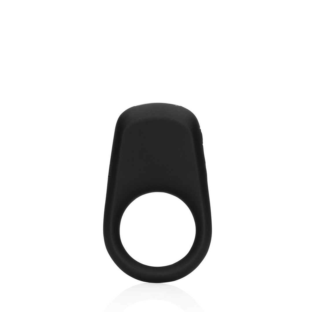 VIBRATING COCK RING - LICORICE BLACK