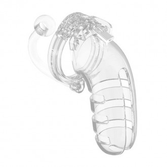 MODEL 12 CHASTITY COCK CAGE WITH PLUG - 5.5 / 14 CM