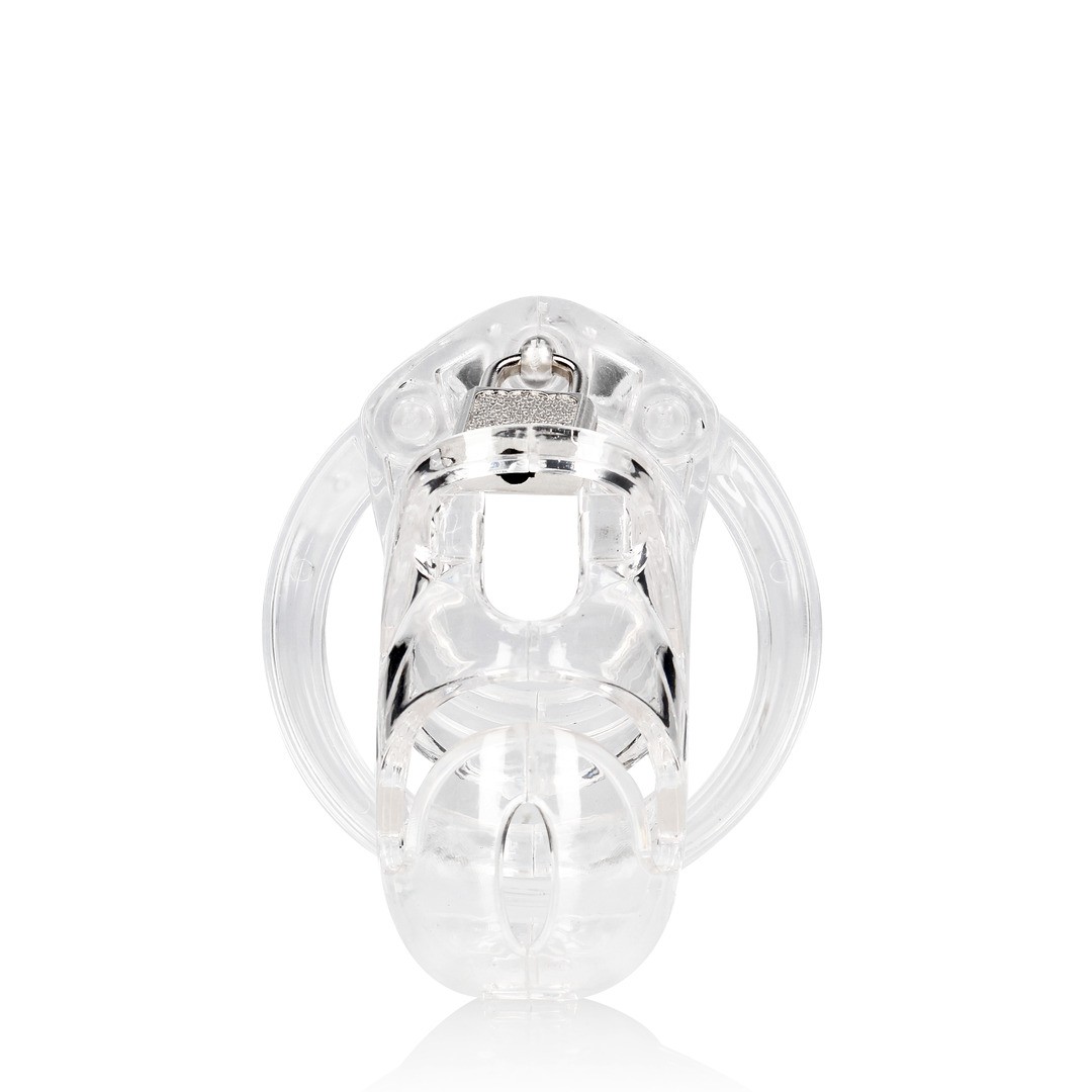 MODEL 25 - CHASTITY CAGE - 3.5&#039; / 9 CM - TRANSPARENT