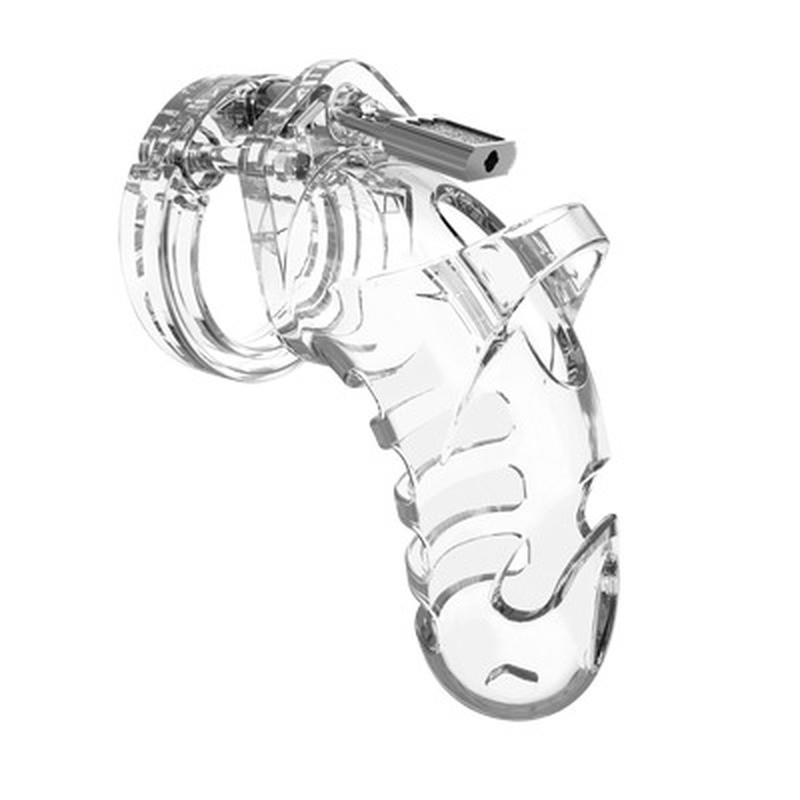 MODEL 26 - CHASTITY CAGE - 4.5\&#039;\&#039; / 11,5 CM - TRANSPARENT