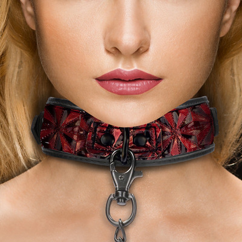 COLLAR WITH LEASH