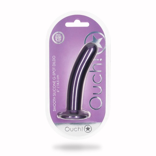 SMOOTH SILICONE G-SPOT DILDO - 6&#039; / 14,5 CM