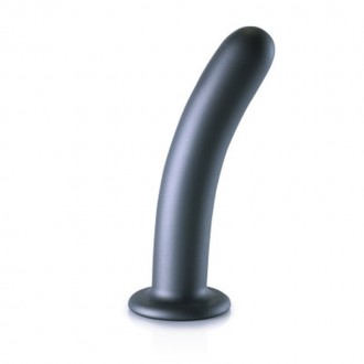 SMOOTH SILICONE G-SPOT DILDO - 7'' / 17 CM