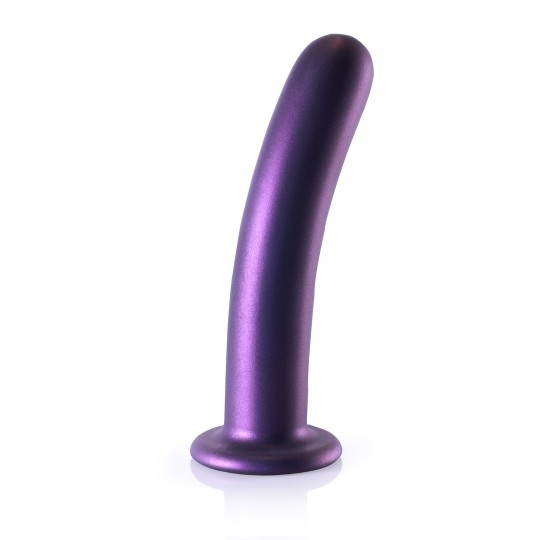 SMOOTH SILICONE G-SPOT DILDO - 7\&#039;\&#039; / 17 CM