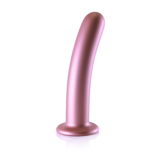 SMOOTH SILICONE G-SPOT DILDO - 7&#039;&#039; / 17 CM